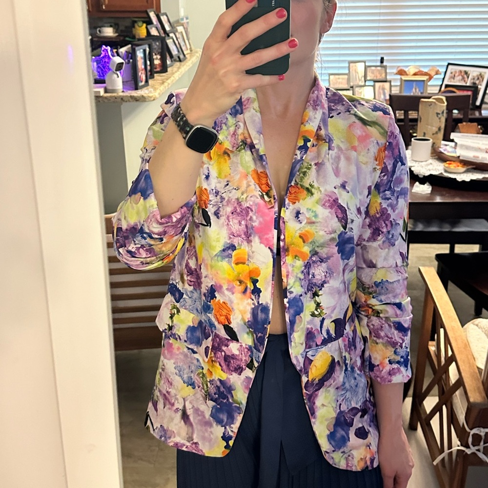 Floral blazer
